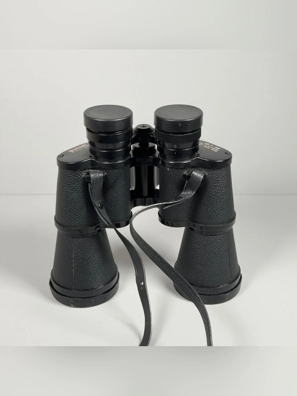 Vintage Bushnell Ensign 10x50 Binoculars Insta-Focus Coated Optics Case Caps